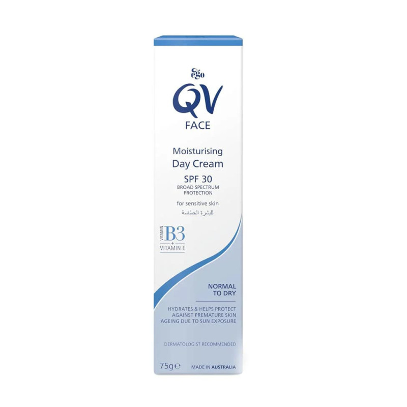 كيو في – كريم مرطب نهاري مع واقي شمس بعامل 30 درجة 70 جم - الصورة 2